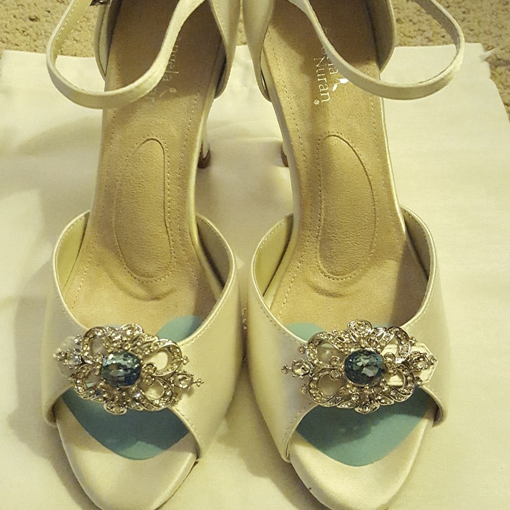 BRIDAL SHOES-Angela Nuran Antique Pearl Ivory